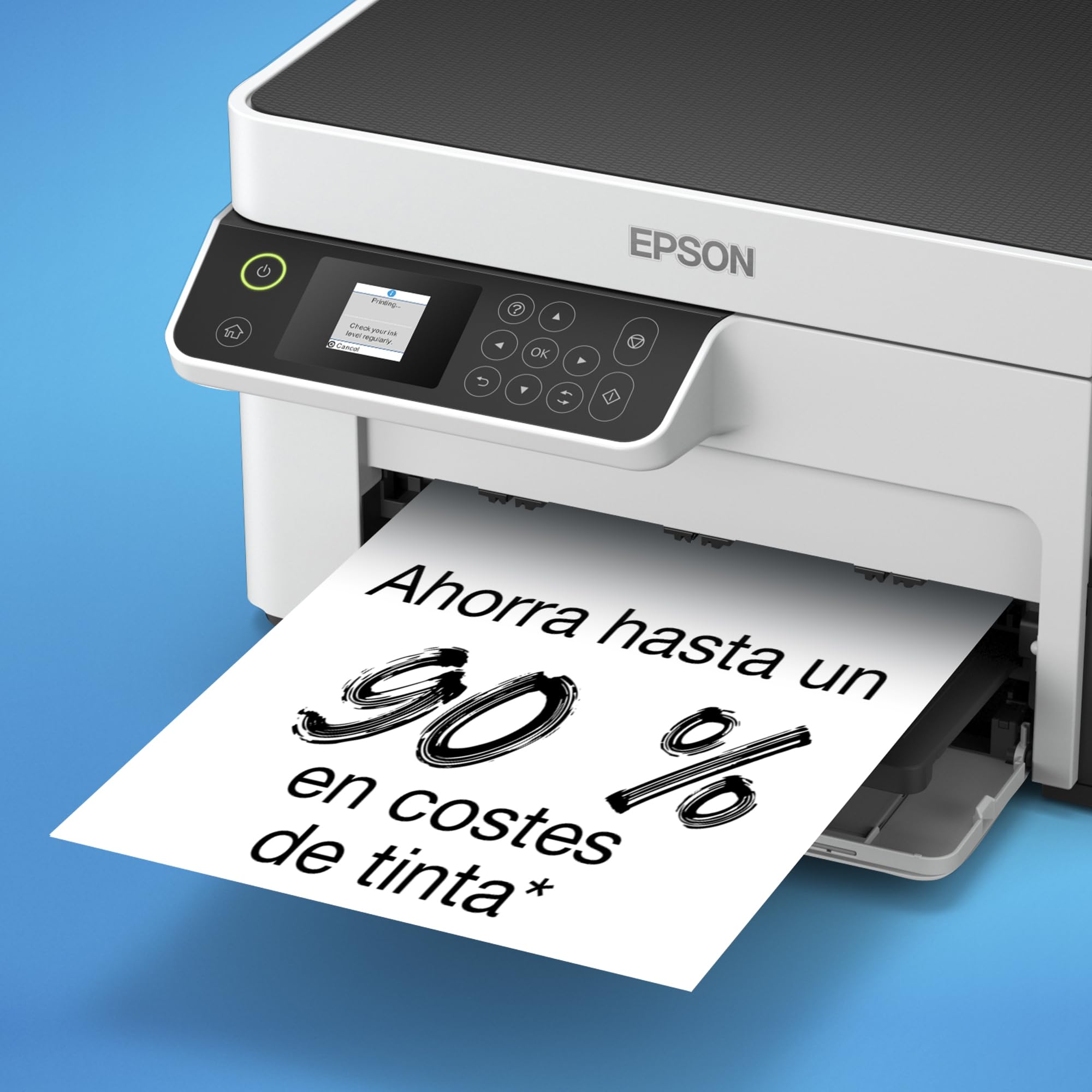 Epson EcoTank ET-M2120 Impresora de Depósito de Tinta | Impresión Monocroma | Wi-Fi | A4 | Imprimir, Copiar, Escanear | Imprime Doble Cara | Pantalla LCD 3,7cm