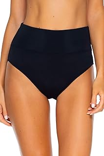 Sunsets Women's Fold Over High Waist Full Bikini Bottom Swimsuit