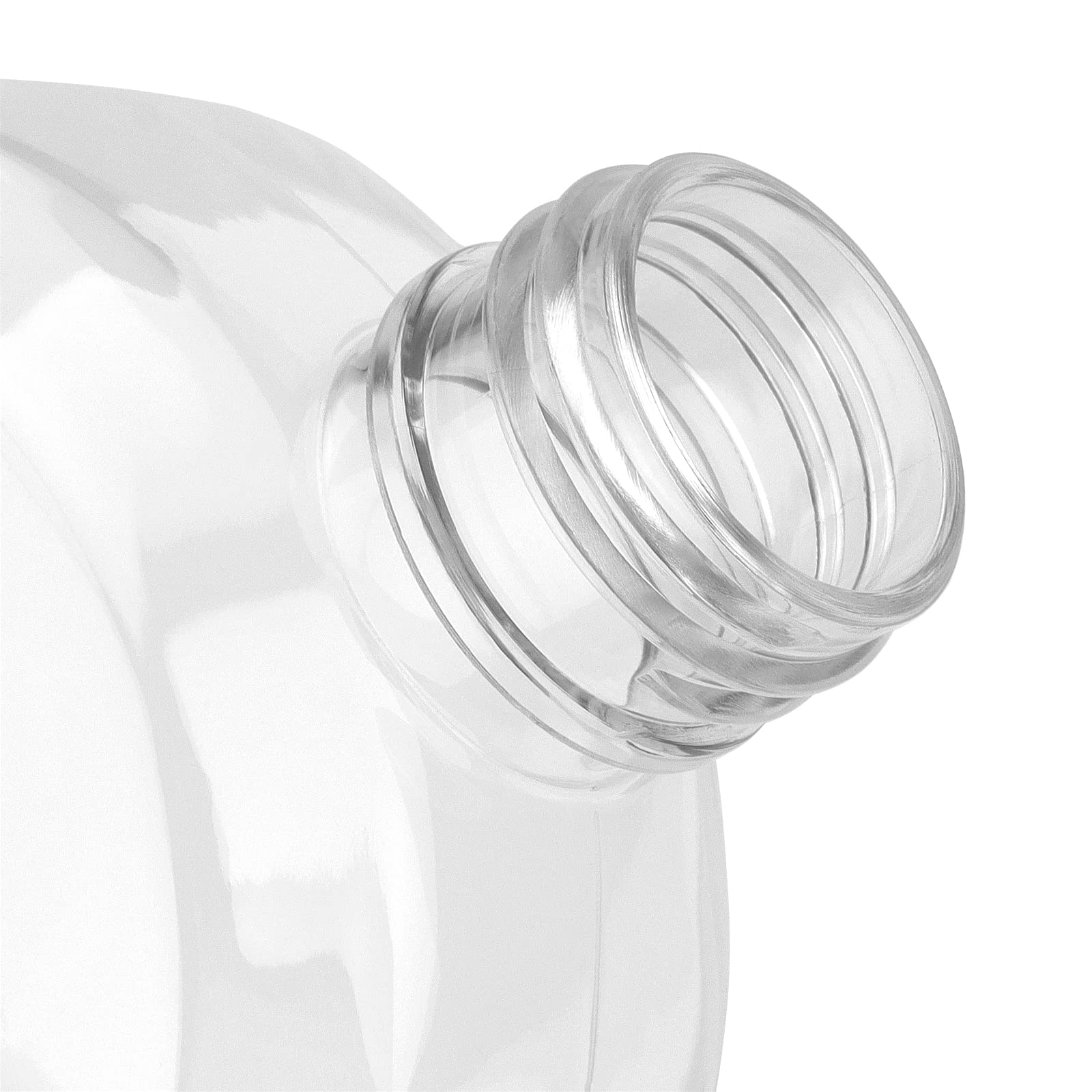 Lot de 36 bouteilles de jus en plastique avec couvercles en aluminium, bouteilles vides transparentes avec bouchon à vis, bouteilles de jus réutilisables pour jus, lait