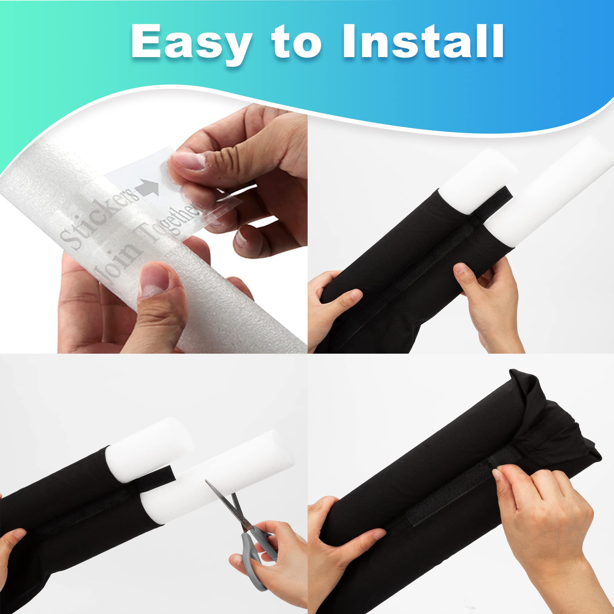 Buy Large Door Draft Stopper for Bottom of Doors 36", Under Door Noise