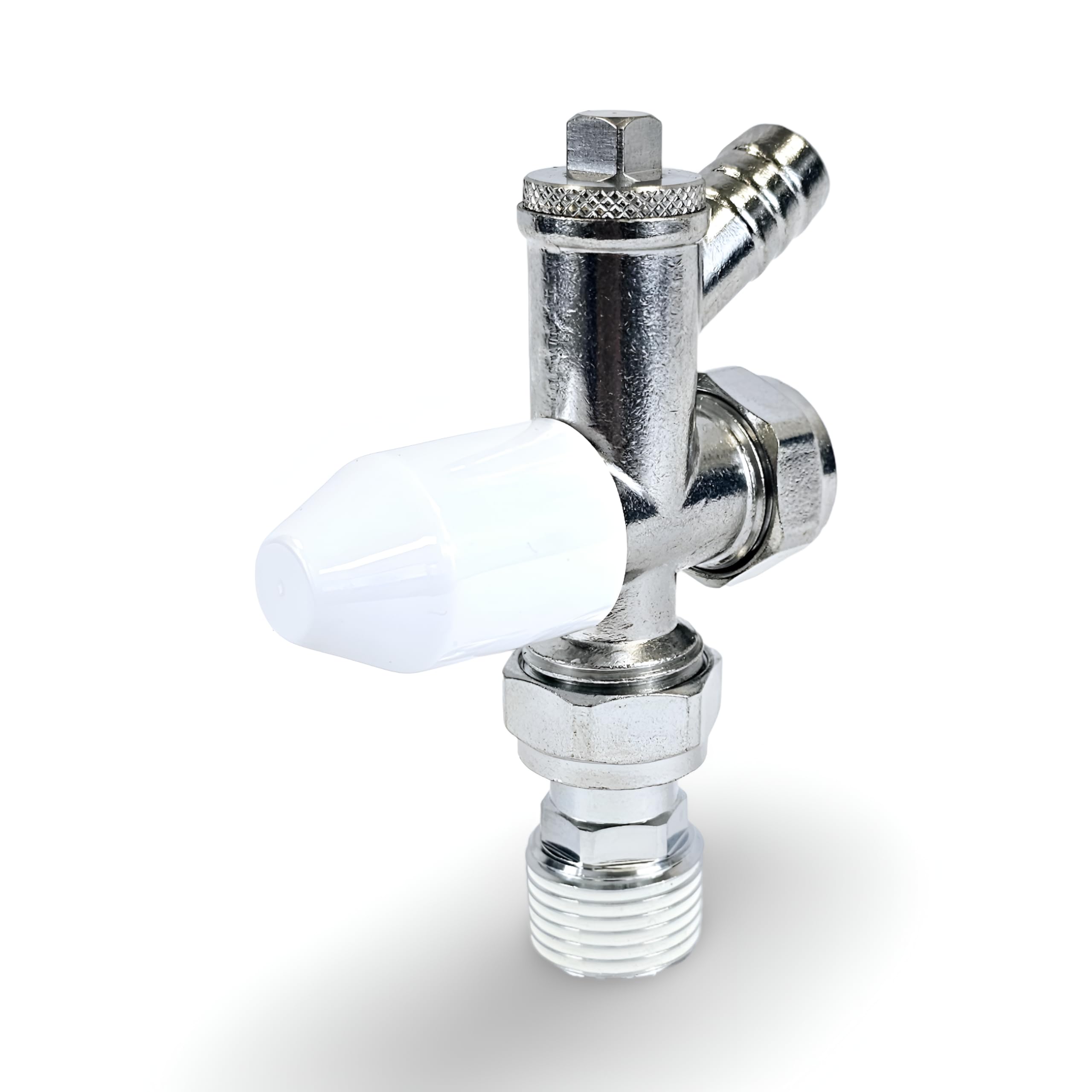 Voron Trident Valvola Termostatica Per Radiatore 15 Mm Angolata, Bianca/ Cromata, Compatibile Con Drayton TRV4 Valvola Termostatica 15mm - Foto 7