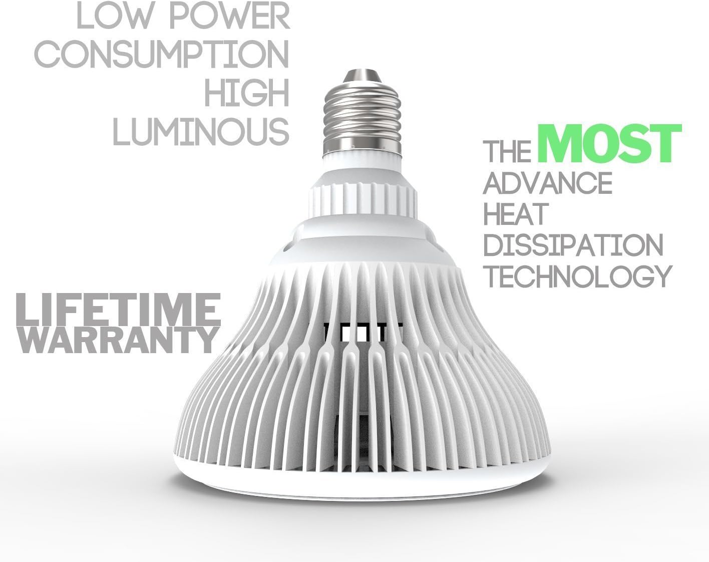 Lemontec LED Grow Light Bulb, High Efficient Hydroponic Plant Grow Lights System for Garden Greenhouse and Hydroponic Aquatic,12W 2 Pack
