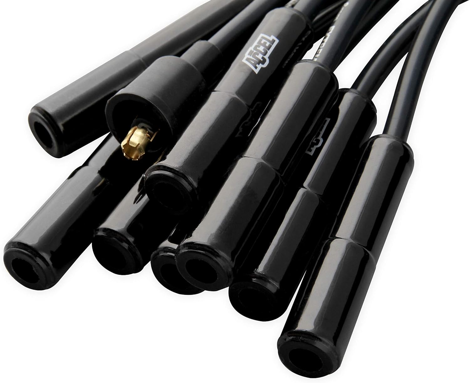 ACCEL 9000CK Extreme 9000 Spark Plug Wire Set - Universal - 180 Degree Black Ceramic Boots