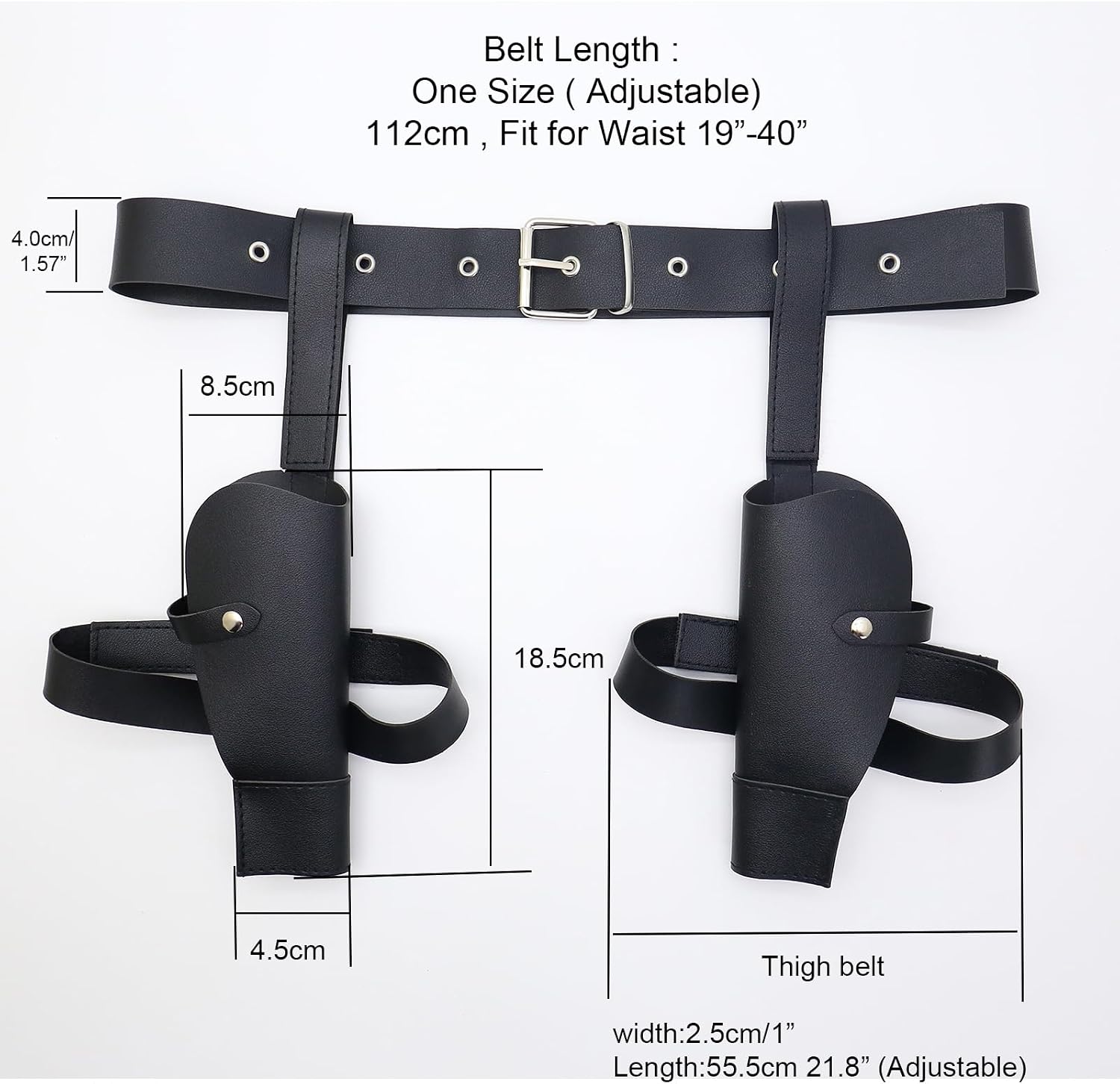 Thigh Holster for Women Cowboy Holster Belt Halloween Cosplay Police Costume Accessory