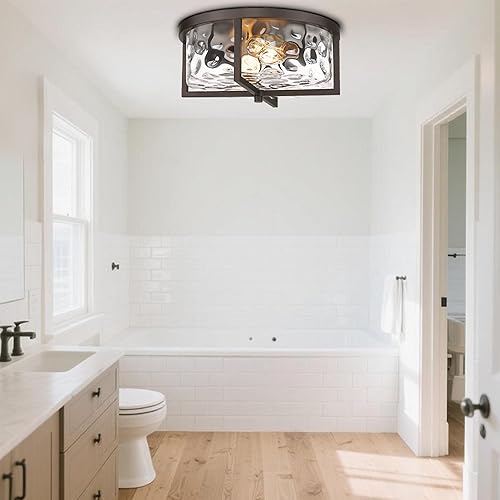 Vista 9 de Lámpara de techo de cocina, lámpara de techo empotrada de 13 pulgadas, moderna lámpara de techo cerca del techo, lámpara de techo empotrada