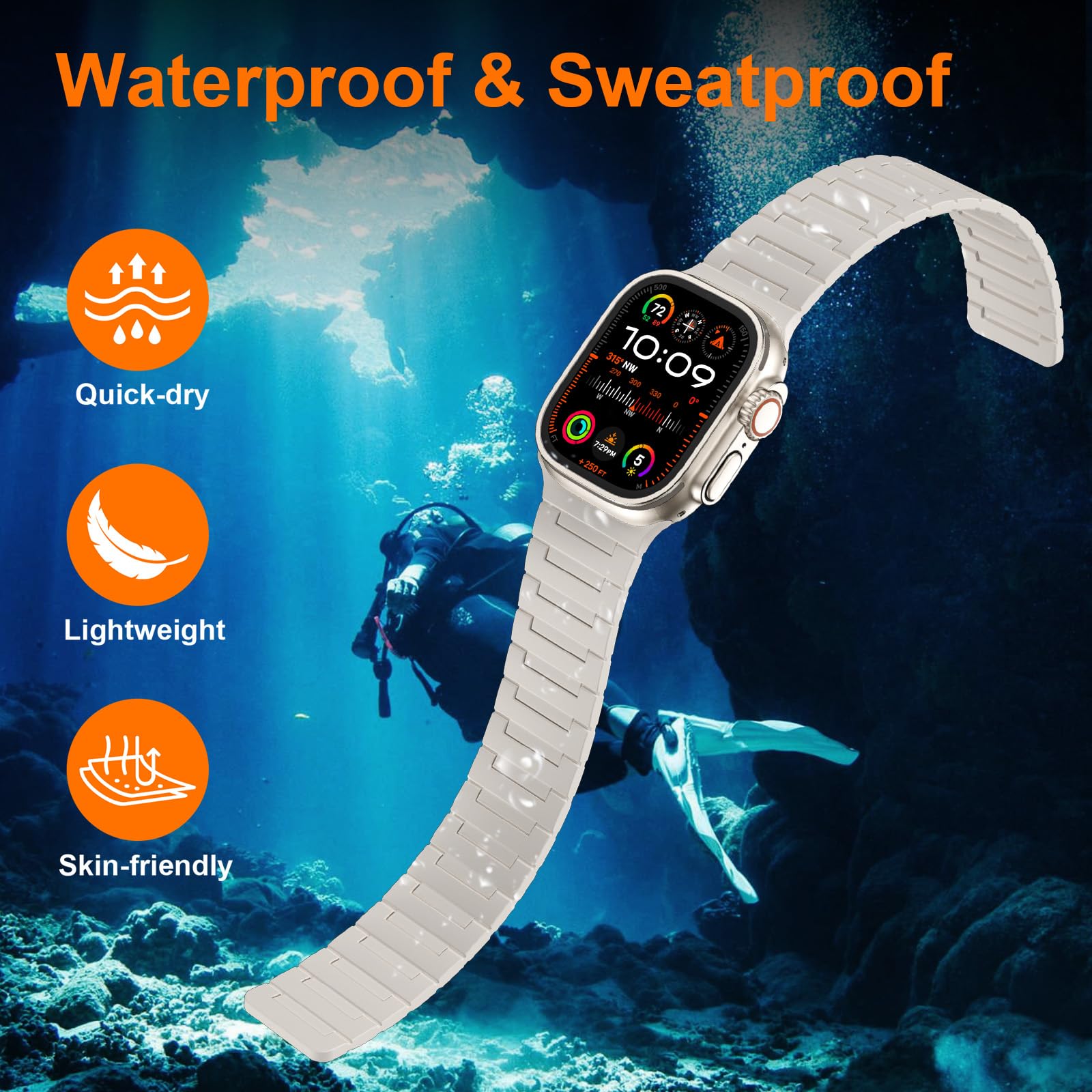 Suphart Strong Magnetic Strap Compatible with Apple Watch Strap 49mm 46mm 45mm 44mm 42mm 41mm 40mm 38mm - Image 4