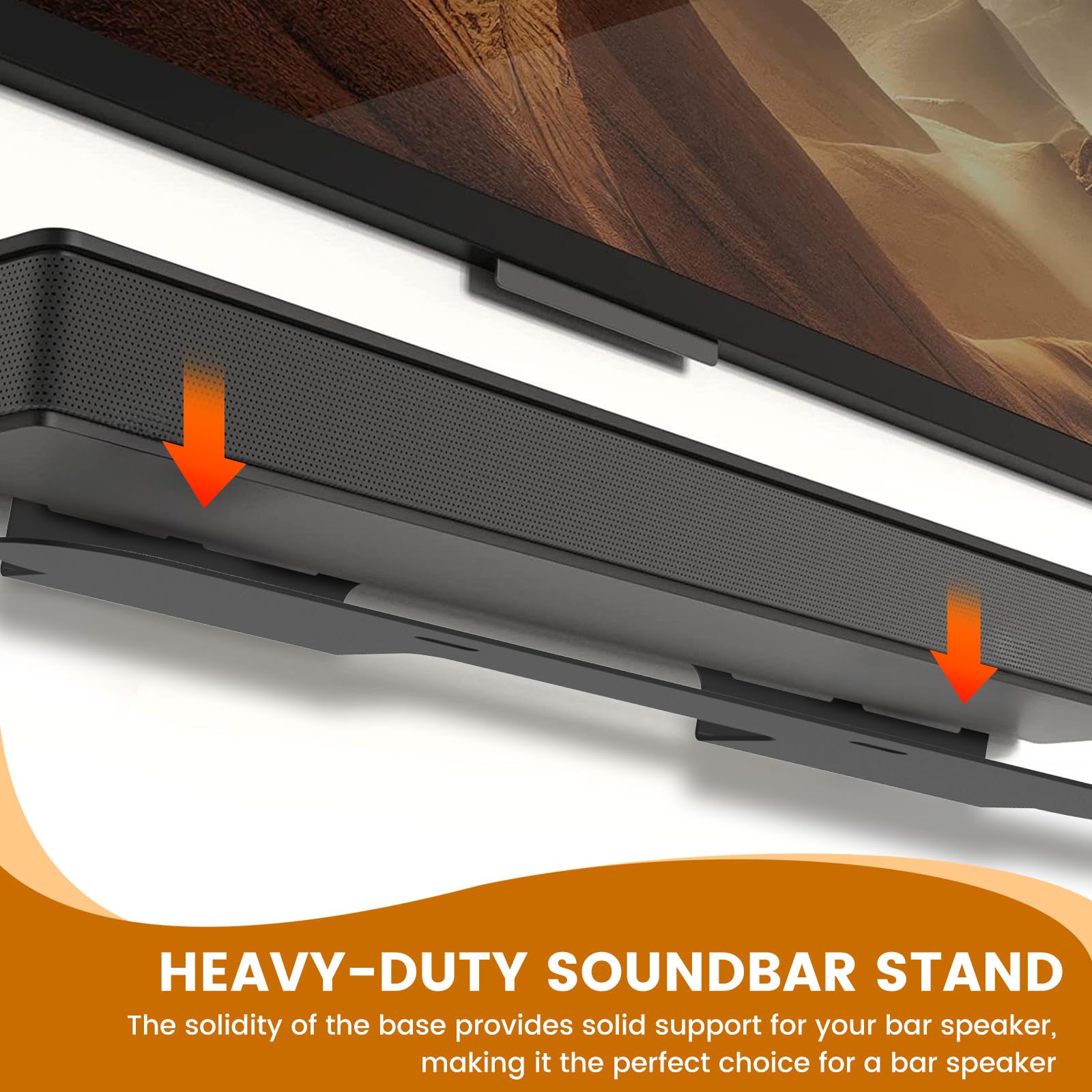 Uchwyt soundbar do Sonos Beam, uchwyt ścienny kompatybilny z Gen 1 i Gen 2, Sonos Beam Sound Bar, uchwyt montażowy pod telewizorem, łącznie z niezbędnym sprzętem montażowym, uchwytami