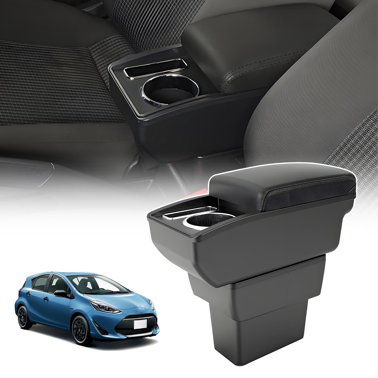 Amazon | Spedify 2代目 ノートE12 車用アームレスト 車内大容量収納