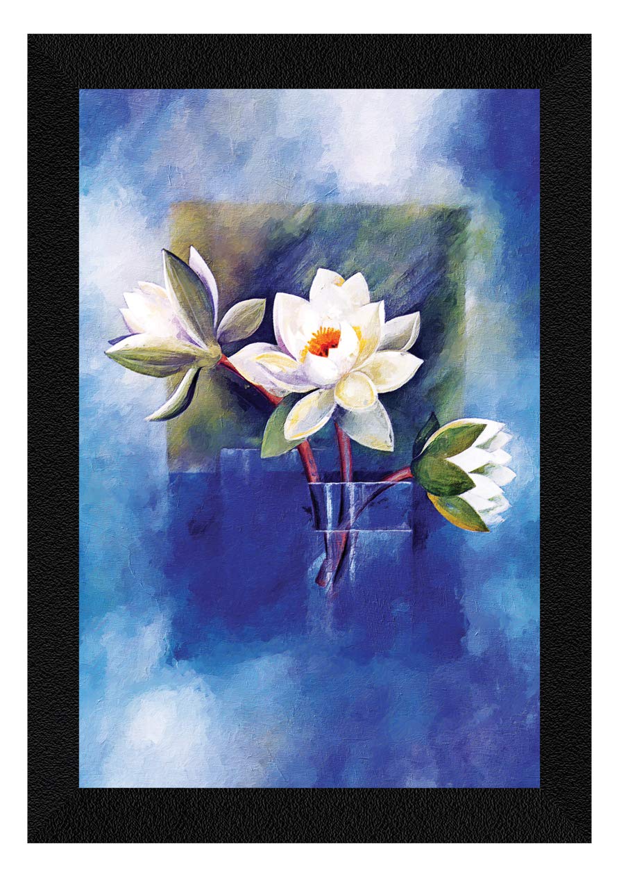ArtX Flower Lotus Framed Floral Painting, Wall Art Painting 12.5 X 18.5 Inch Set of 1 (B08QGNR1L5) Amazon Price History, Amazon Price Tracker