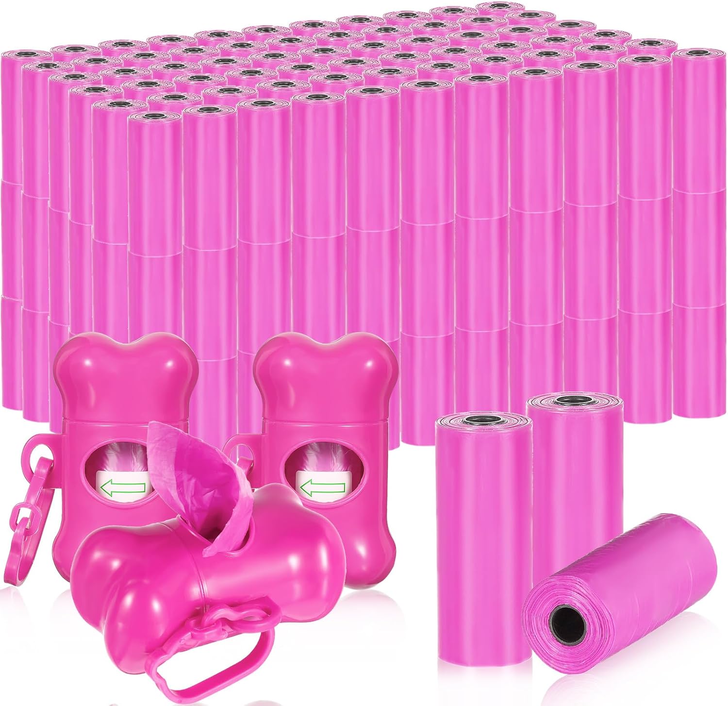 Teling 3000 Count Dog Poop Bags Pet Waste Bags for Poop with 3 Dispensers for Home, Outdoor, Puppy Walking, and Travel, 12 x 8.6 Inch(Black)