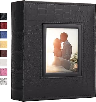 Vienrose Photo Album for 200 4x6 Photos Leather Cover Extra Large Capacity Picture Book for Family Wedding Anniversary Baby Vacation