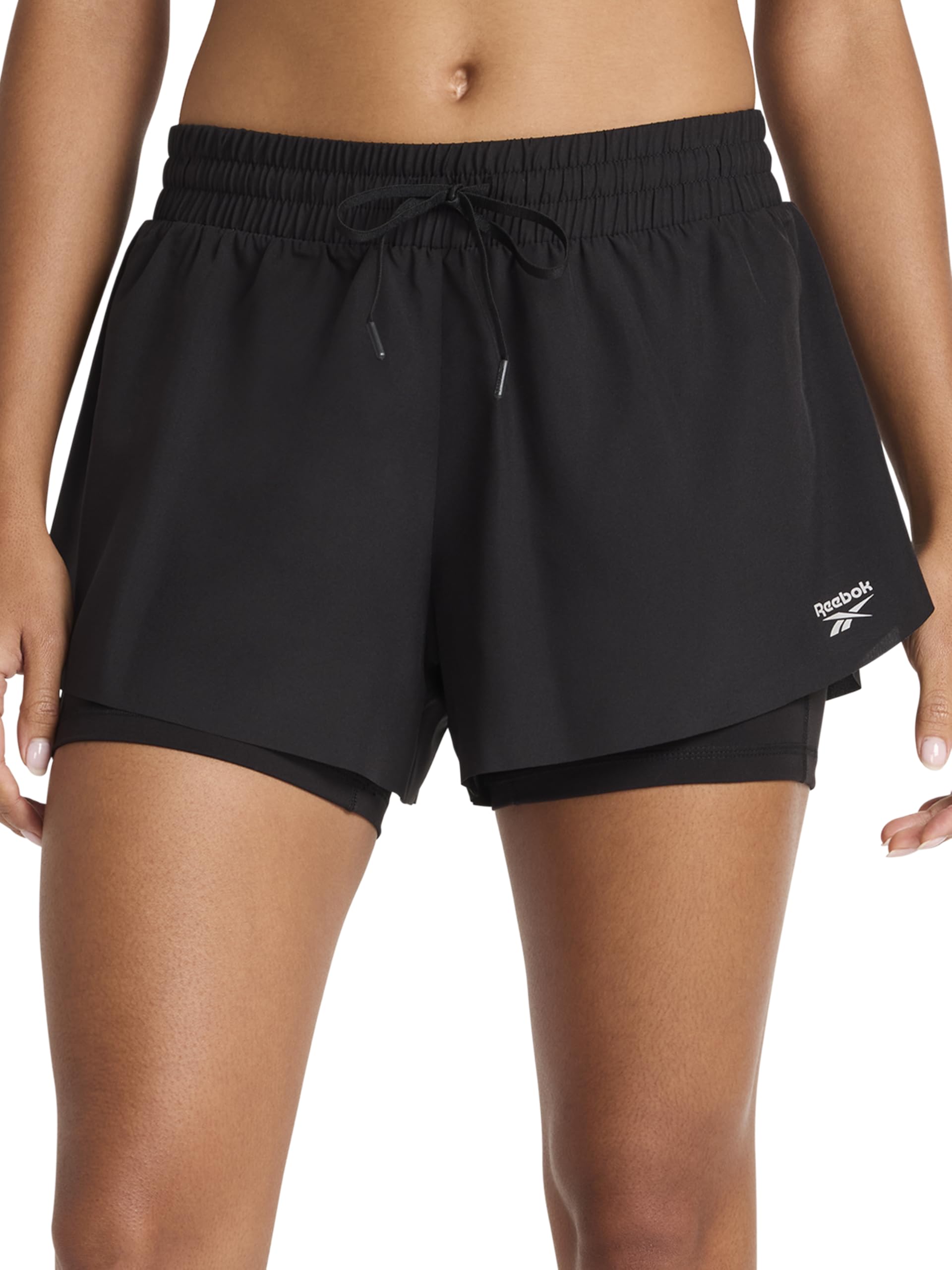 Reebok Apparel Women's Swish Running 3” Short, Black, M