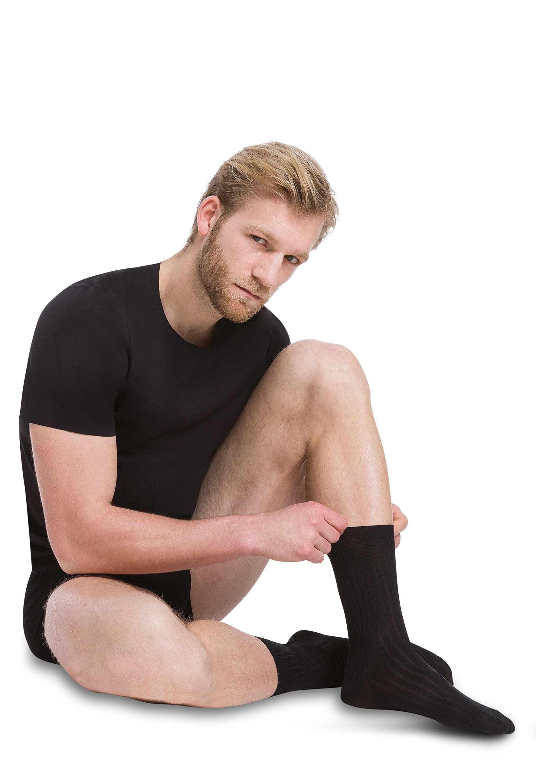 Wolford Męski podkoszulek męski Pure T-Shirt, czarny, L