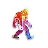 Bigfoot Sasquatch Laminated Vinyl Decal Sticker | 5.5-Inch by 4-Inch | Custom Overlay Sticker Series | Sasquatch Hunter Window Accesories | PD3179