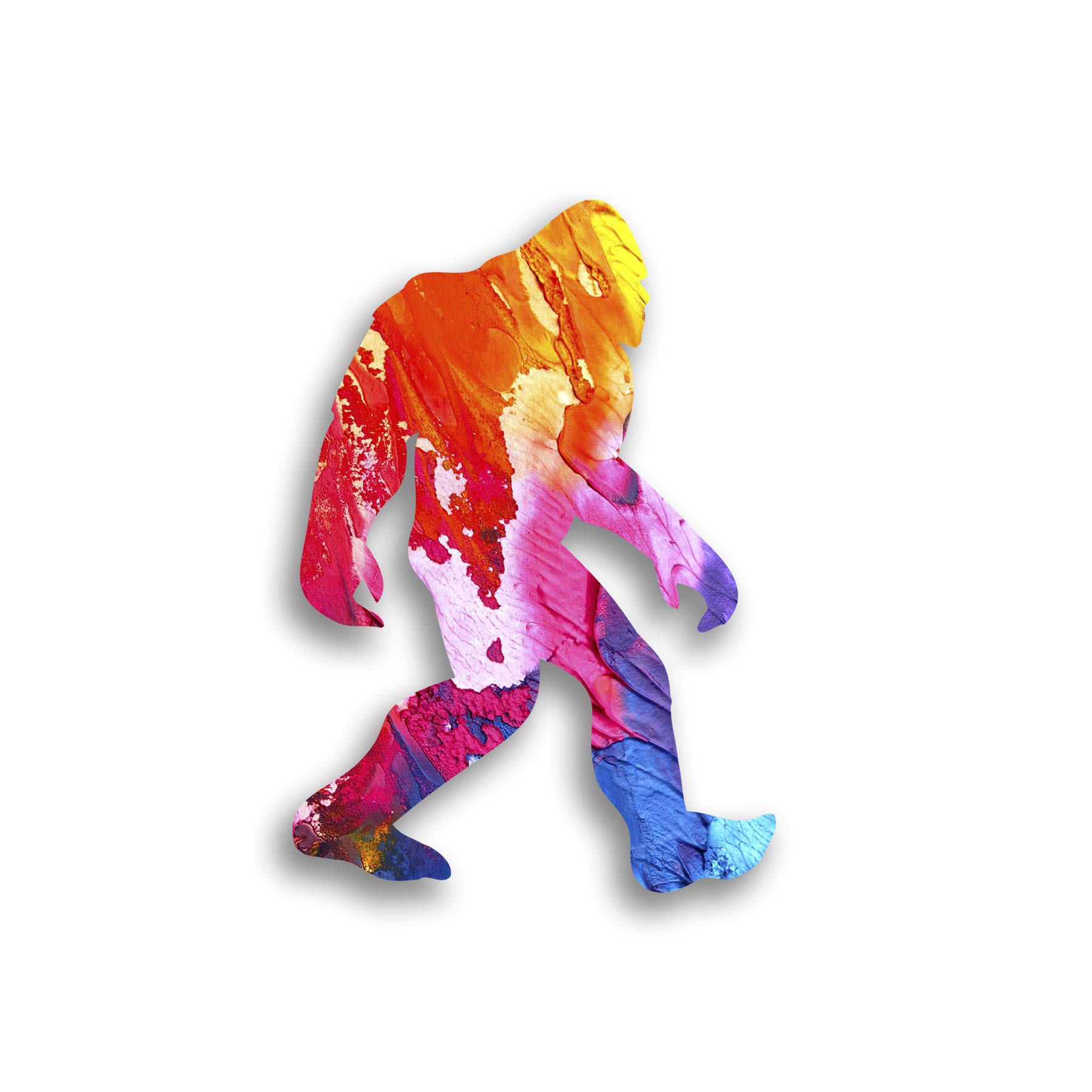 Bigfoot Sasquatch Laminated Vinyl Decal Sticker | 5.5-Inch by 4-Inch | Custom Overlay Sticker Series | Sasquatch Hunter Window Accesories | PD3179