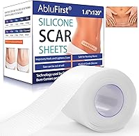 Vista 9 de Cinta de silicona para cicatrices (rollo de 1.6 x 60 pulgadas, rollo de 4.9 ft), hojas de cicatriz de silicona médica, tiras, cicatrices, hojas