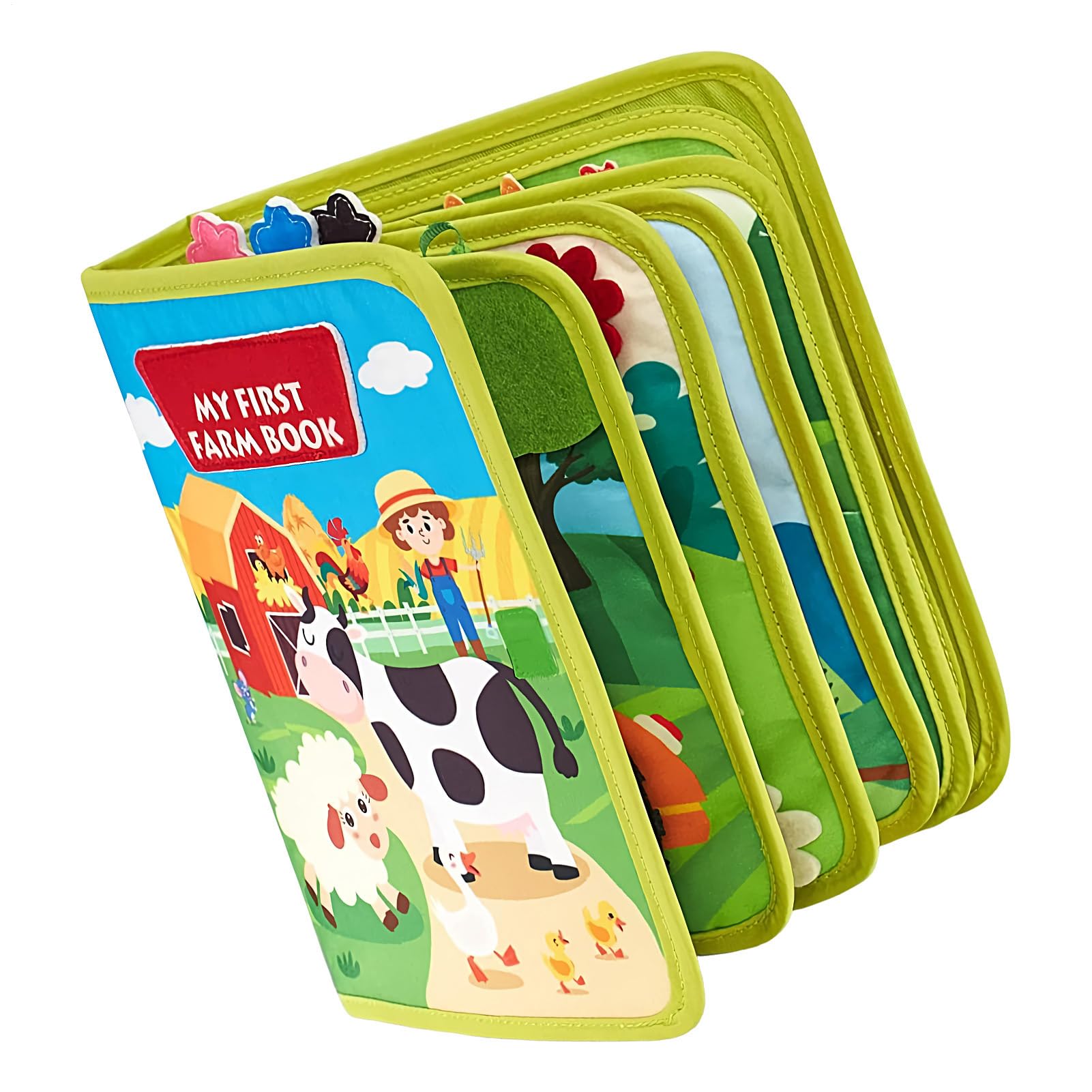Livre d'activités interactif et planche jeu calme éveil bébé - 8