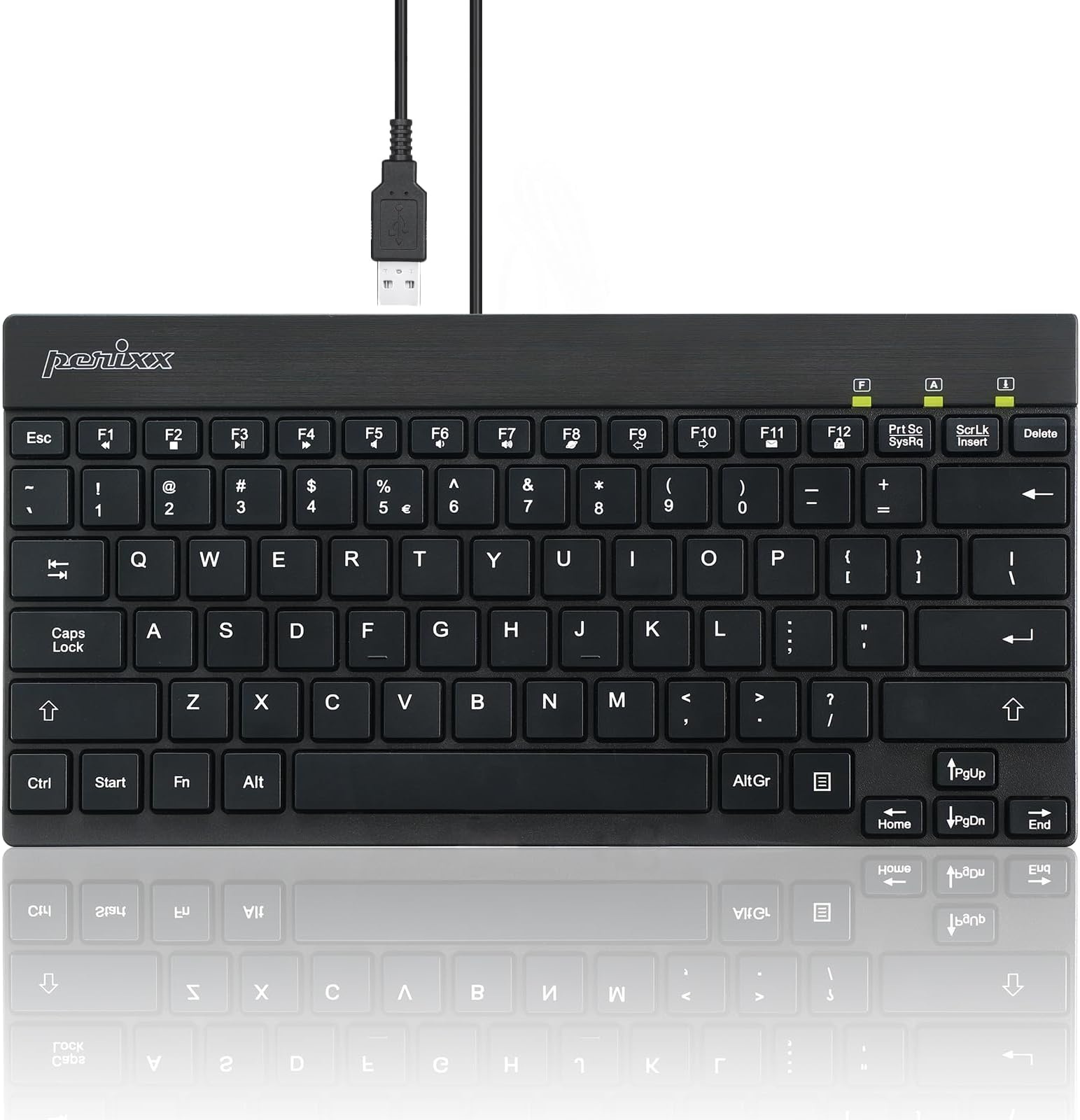 Perixx PERIBOARD-426 Wired Mini USB Keyboard with Low Profile Keys