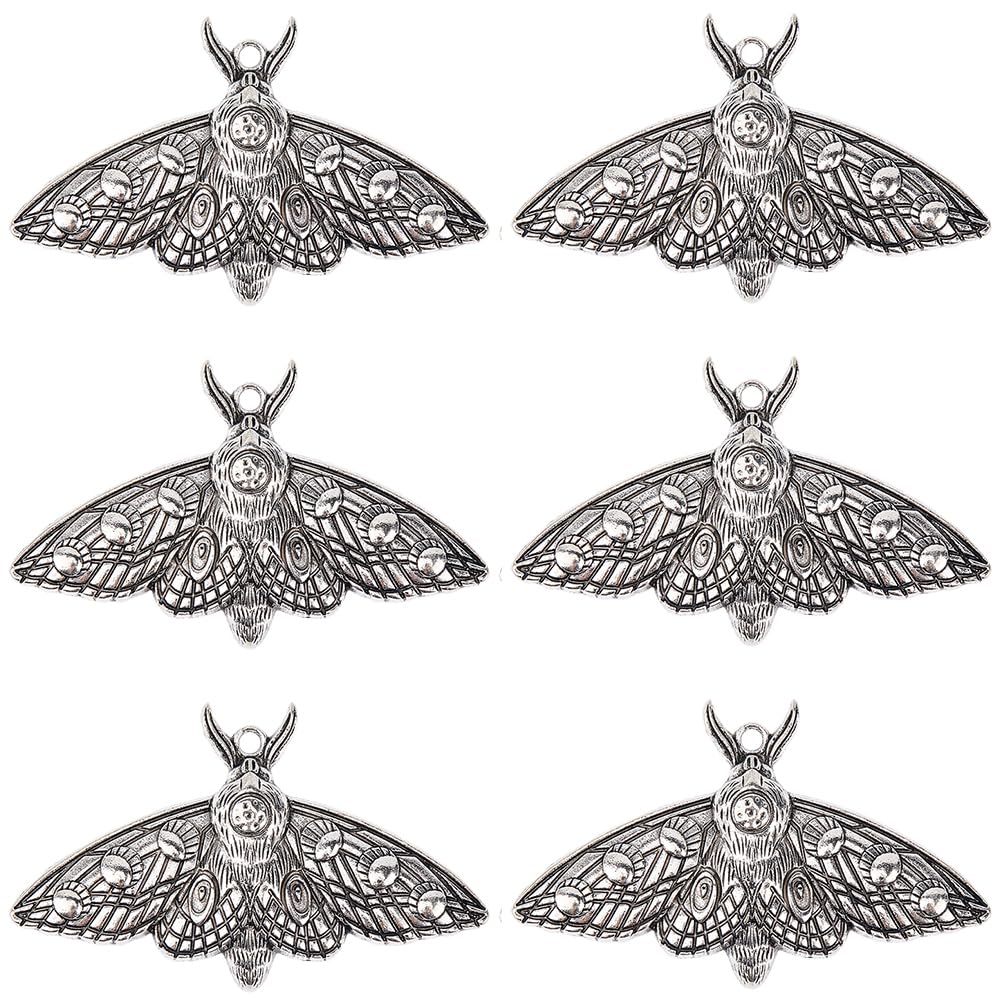 Breloques papillon de nuit en métal pour fabriquer des bijoux