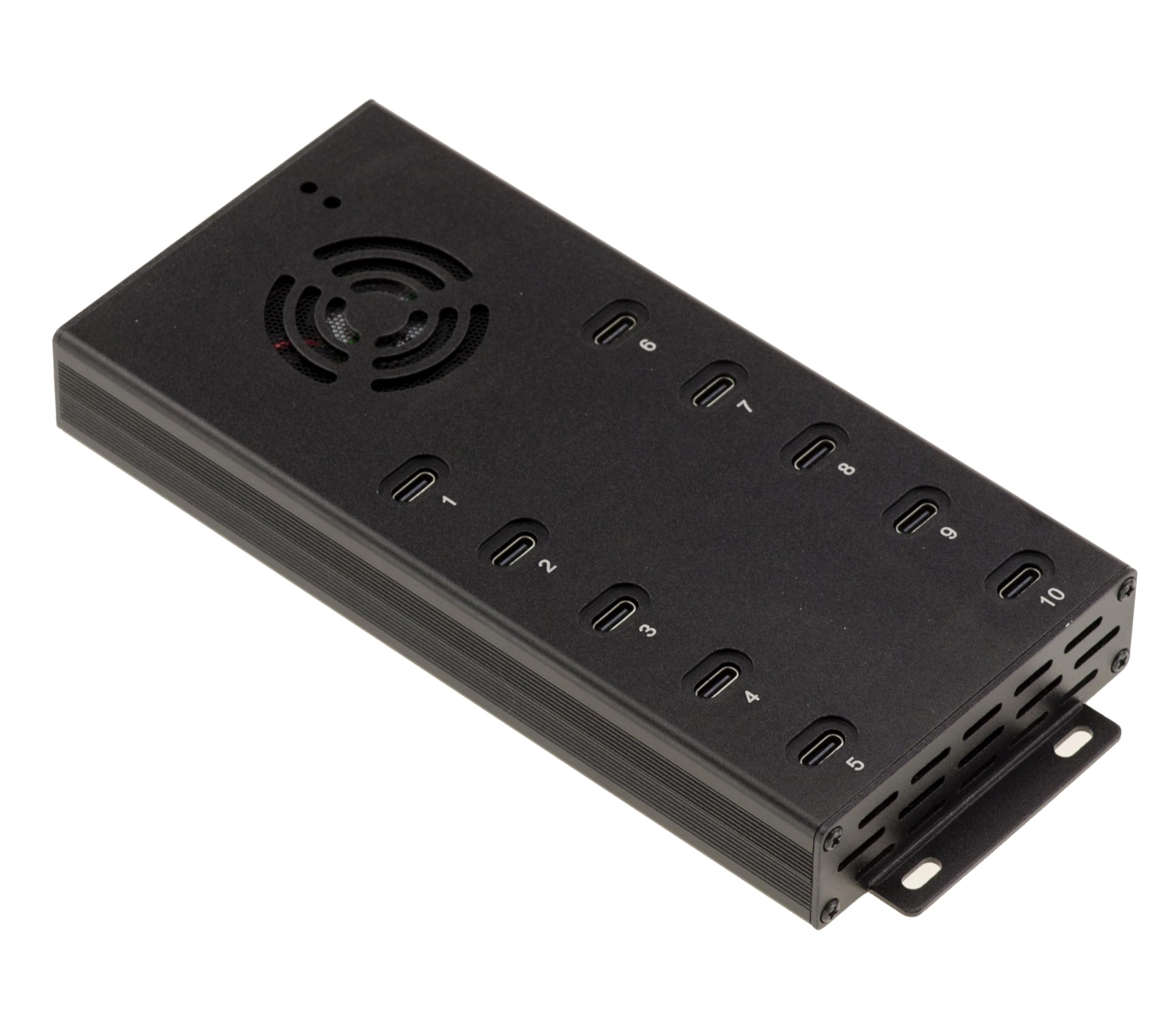 KALEA-INFORMATIQUE Przemysłowa stacja ładująca z metalu 10 portów USB typu C Maksymalna moc 120 W, zasilanie 5 V 2,1 A na port