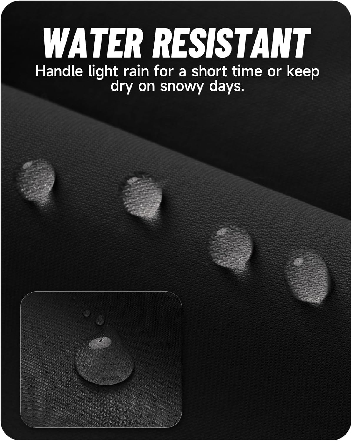 CANGHPGIN Men's Fleece Lined Pants Water Resistant Winter Warm Sweatpants Athletic Joggers Pant with Zipper Pockets - Image 6