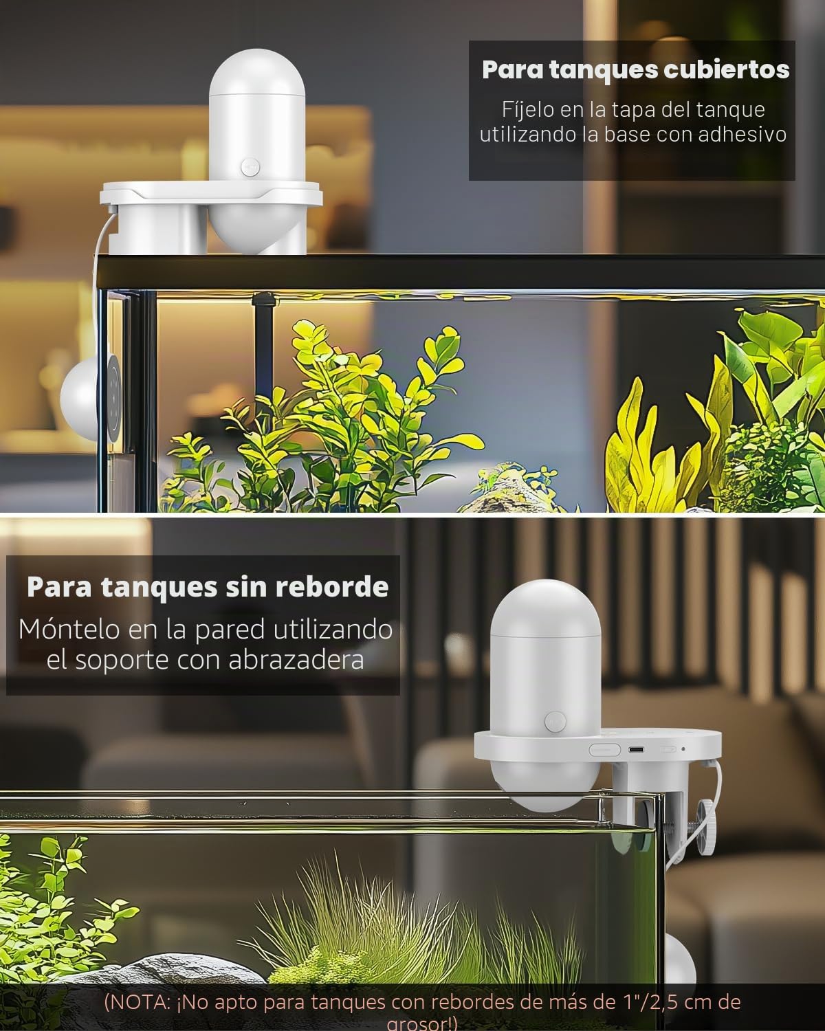 Pawfly Alimentador automatico Acuario con WiFi App y Cámara HD 2.5K Comedero automatico Peces, 230mlPolvo/Gránulos, Temporizador, USB