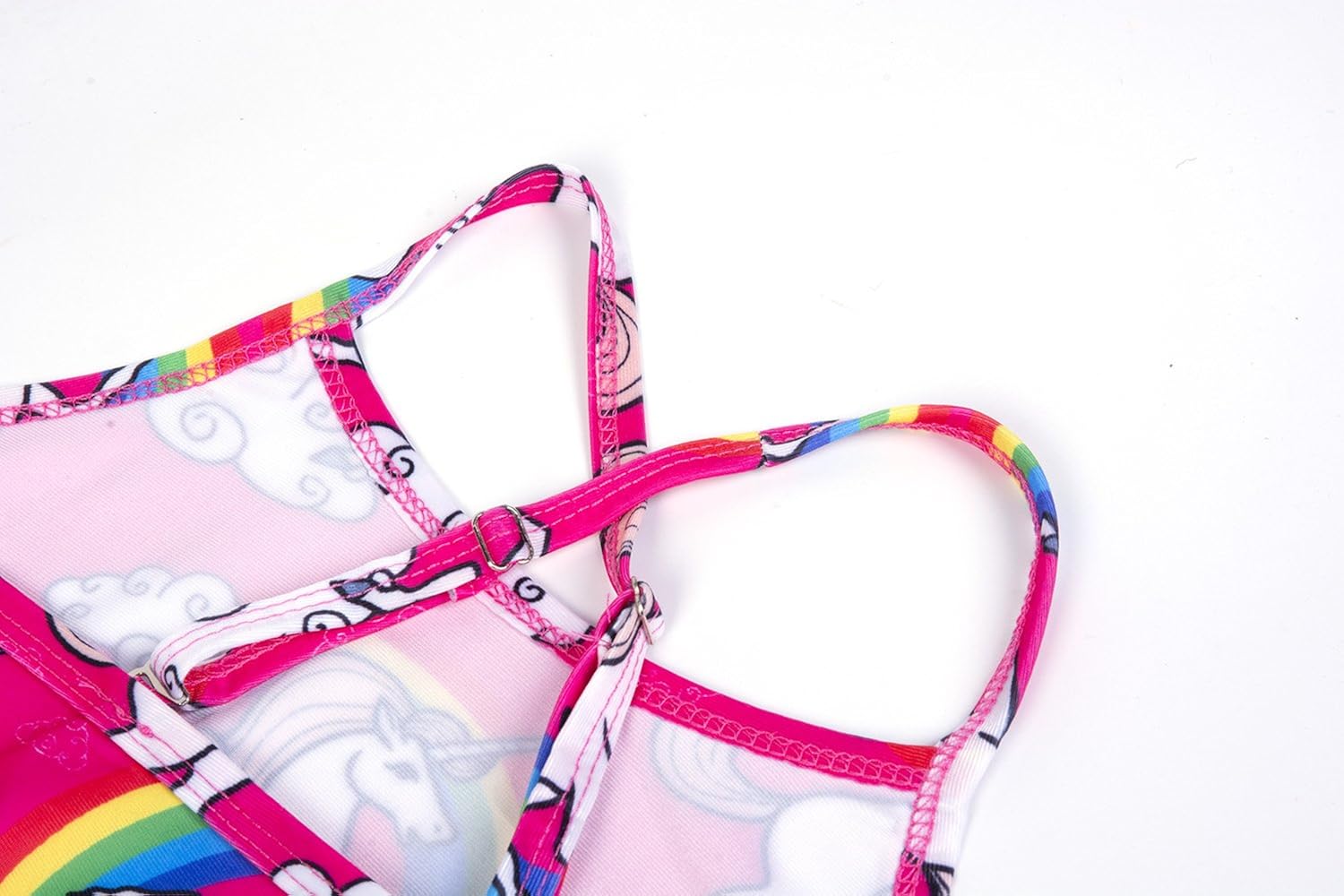 KABETY Girls Rainbow Unicorn Swimsuit Two Pieces Swimwear Bathing Suit Bikinis