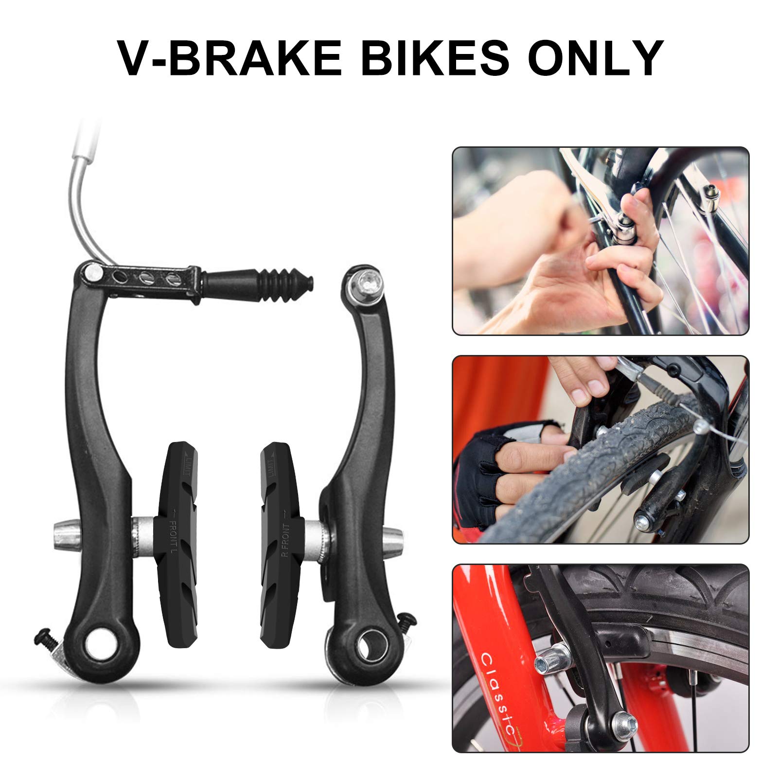 Bike Accessories EyezOff Performance Brake Pads VBrake Black Anti