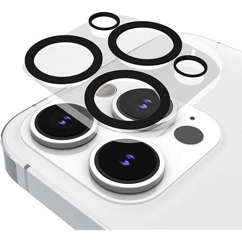 Case-Mate iPhone 14 Pro/14 Pro Max Camera Lens Protector - 9H Tempered Glass Film with Durable Anti-Scratch, Anti-Shatter - Ultra HD View with Night Shooting & Case Friendly, Easy to Install