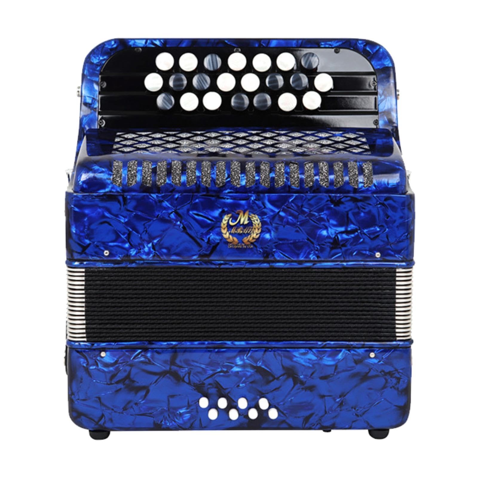 Amazon | 22 キー 8 ベース ボタン アコーディオン 楽器