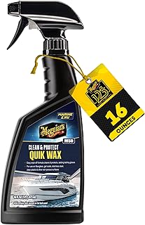 Meguiar’s Marine & Rv Quik Wax, Marine Wax, Boat Wax, Cleans And Protects, Removes Water Spots And Light Contaminants; Use On Gel Coat, Fiberglass And Painted Marine/Rv Finishes - 16 Oz Bottles