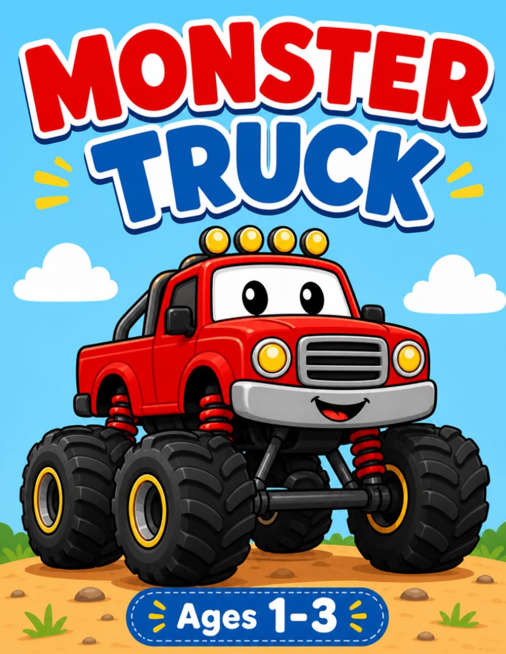 Monster Truck Coloring Book: Simple & Fun Coloring for Toddlers Ages 1–3