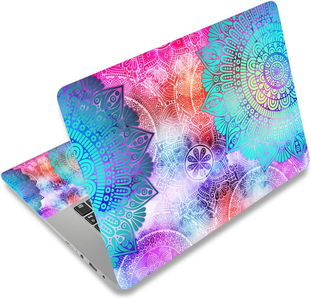 Laptop Skin Sticker Decal,12" 13" 13.3" 14" 15" 15.4" 15.6" Laptop Skin Sticker Protector Cover for Toshiba Hp Samsung Dell Apple Acer Leonovo Sony Asus Laptop Notebook (Mandala Arts)
