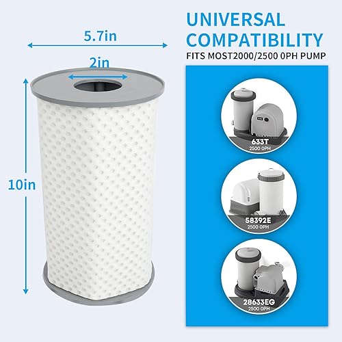 Miniatura 3 de Filtro de piscina tipo B - Reutilizable, filtro de piscina sobre el suelo, cartucho de filtro de piscina tipo b para 29005E59905