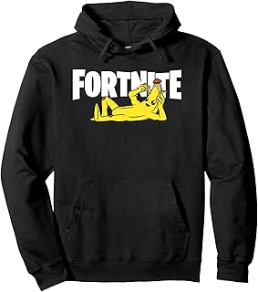 Fortnite Banana Lay Down With Title Pullover Hoodie