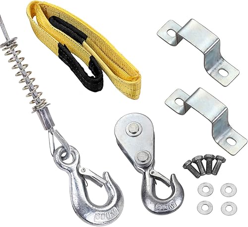 Miniatura 6 de LIMICAR Polipasto de 2200 libras sistema de polea de control remoto polipasto eléctrico de 110 V polipasto de garaje polipasto de techo duro para