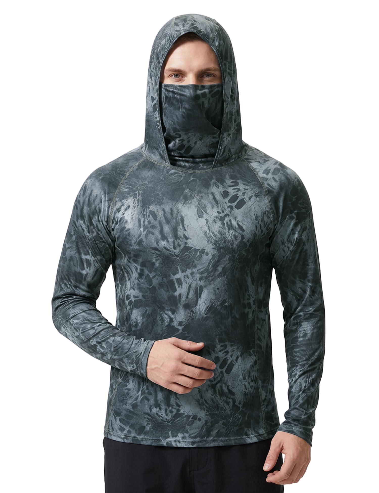 Men's Cooling & Quick-Dry Sun Protection Jacket UPF 50+All-Over Print & Tie-DyeEco Fabric for Fishing, Camping, Urban Outdoor