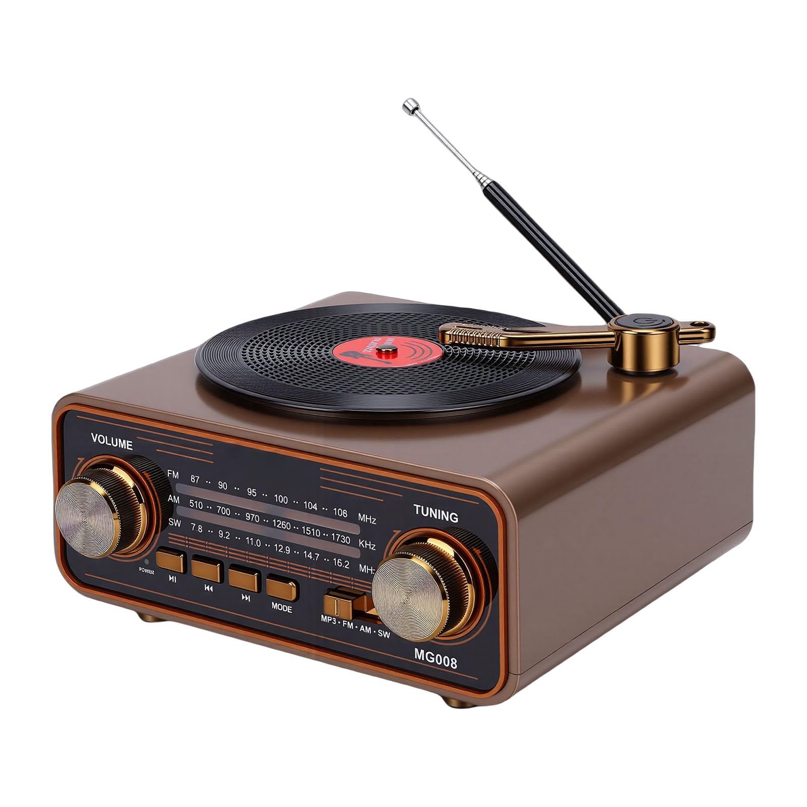 CHICIRIS Radio Retro con Altavoz Bluetooth, Am FM SW Portátil Recargable