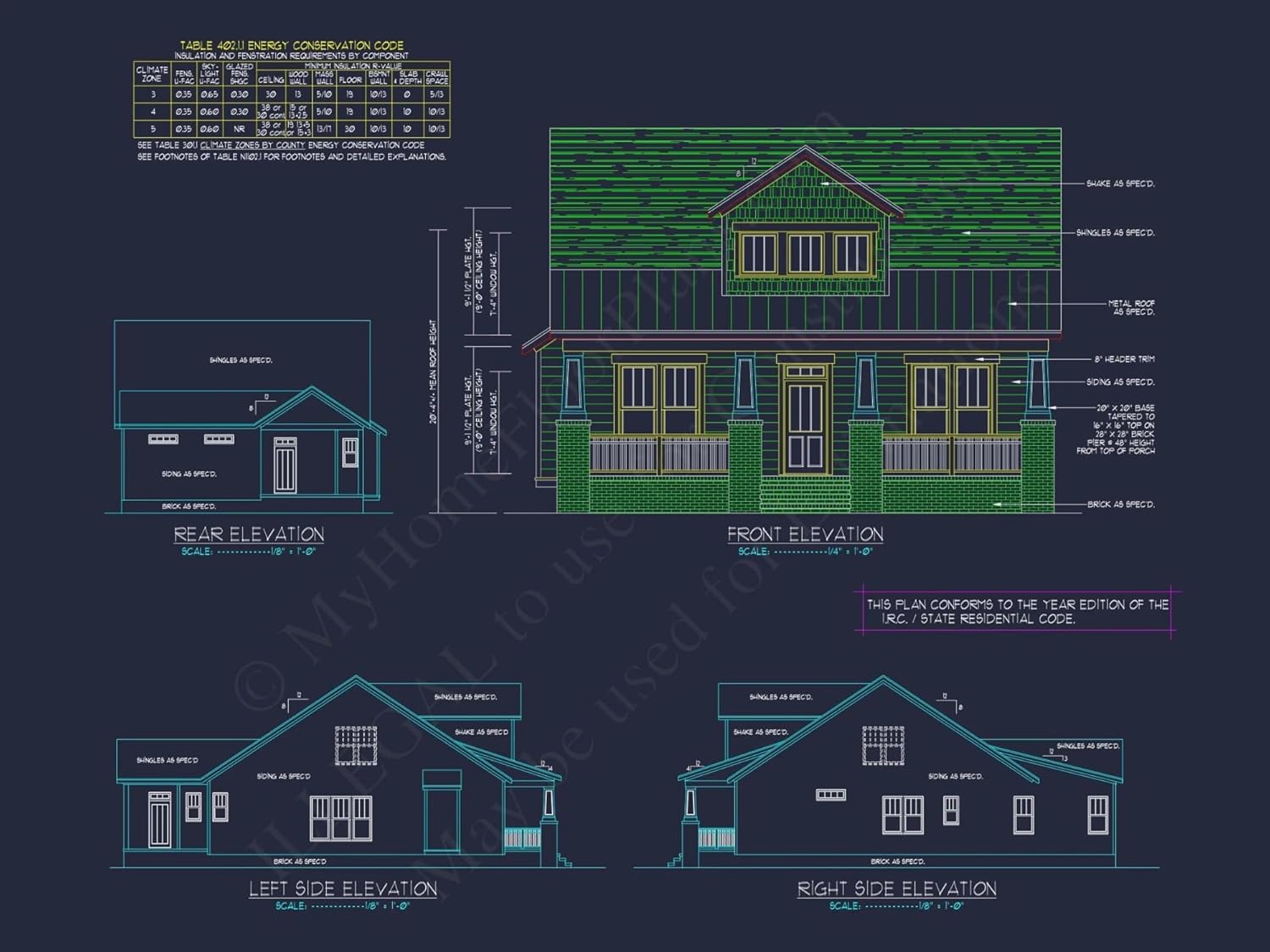 17-1050 House Plan - Traditional Cottage Home Plan - 3-Bed, 2-Bath, 1,200 SF