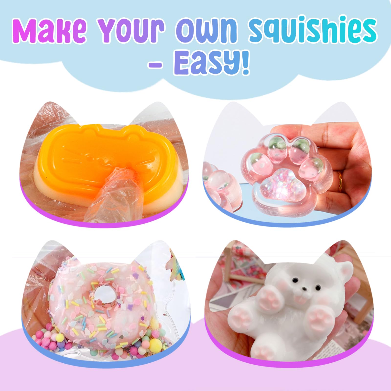 Płynny silikon do Taba Squishy, guma silikonowa 1:1, zestaw DIY, Squishy Maker