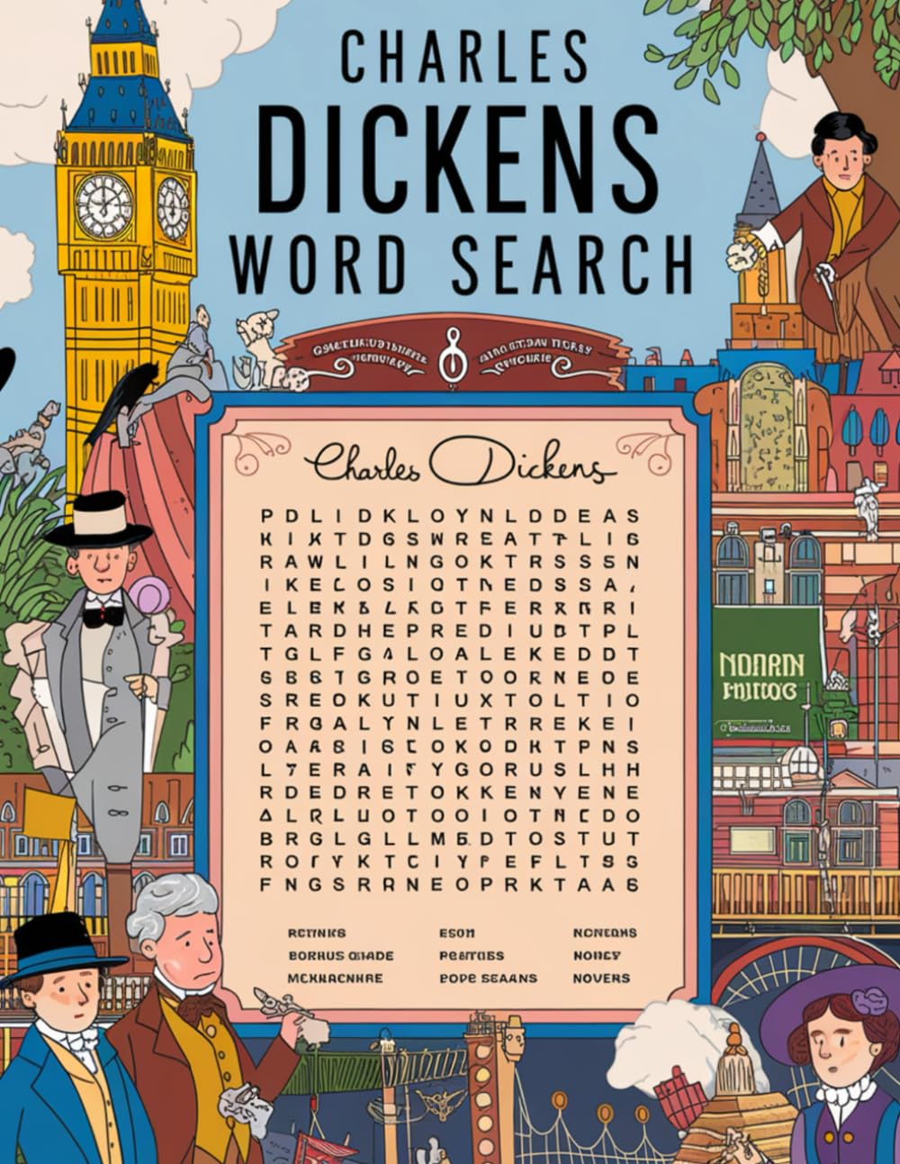 Charles Dickens Word Search: Large Print Puzzle Book