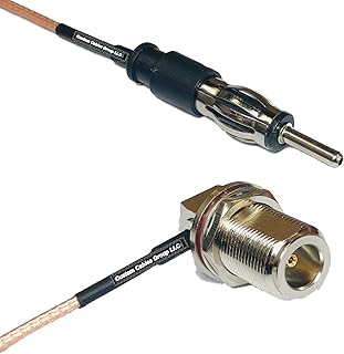 1 feet RG316 AM/FM Male to N Female Bulkhead Angle RF Pigtail Coaxial Cable