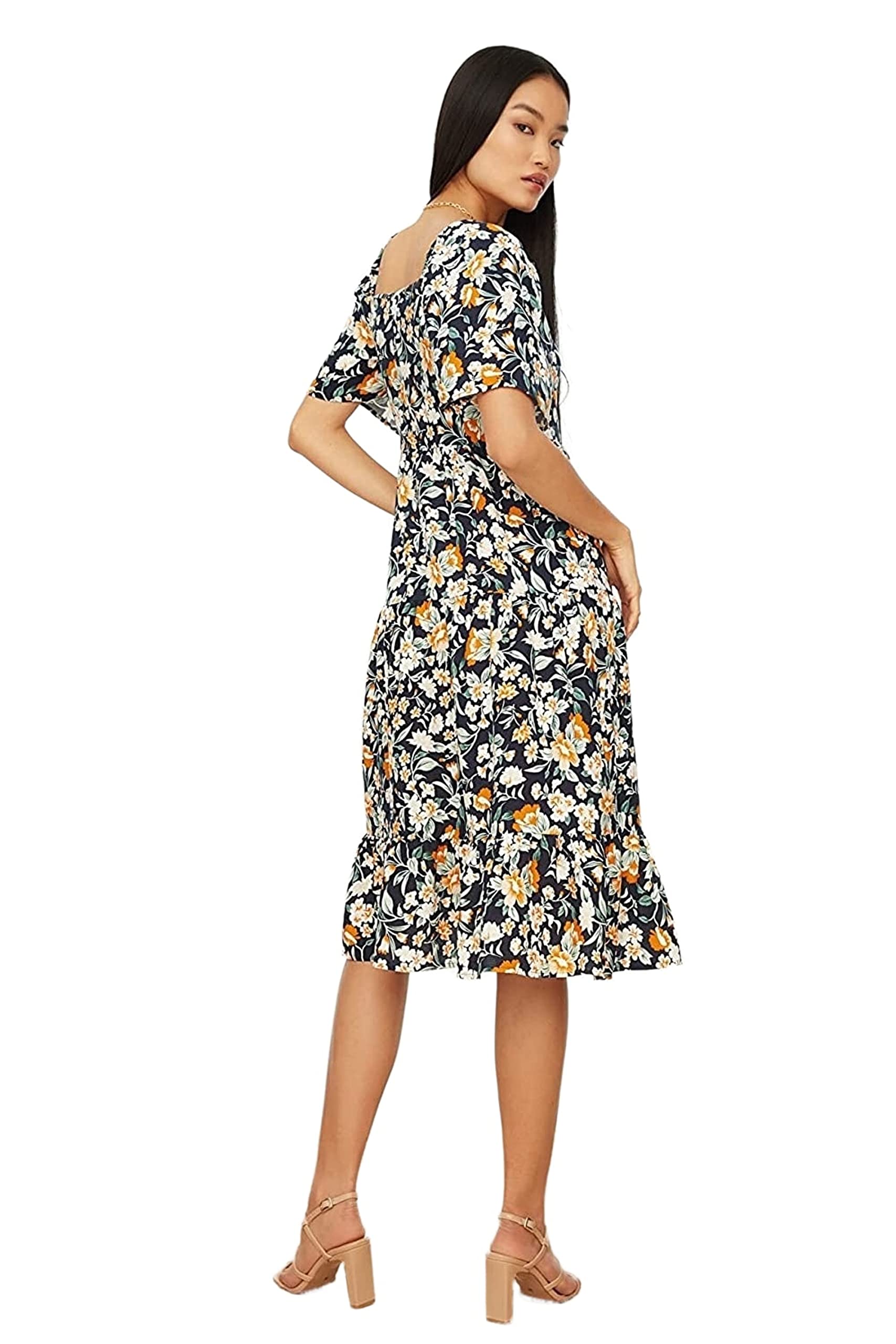 Trendyol Mujer Vestido Tejido Midi Acampanado
