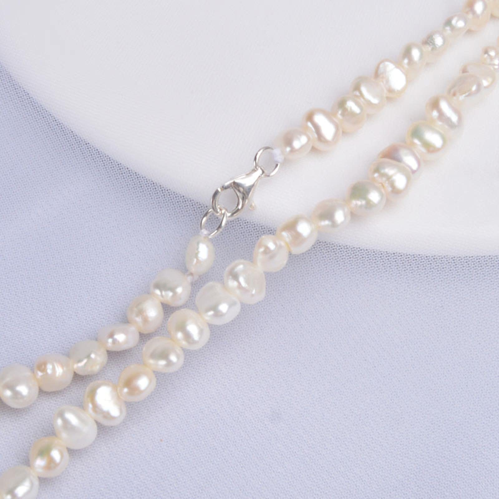 Collar Largo De Perlas De Agua Dulce Naturales para Mujer, Regalo, Múltiples Formas De Llevar Joyería De Cadena De Suéter