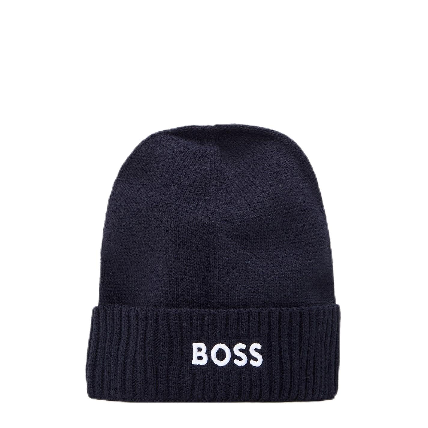 BOSS Mens Asport Beanie Navy One Size