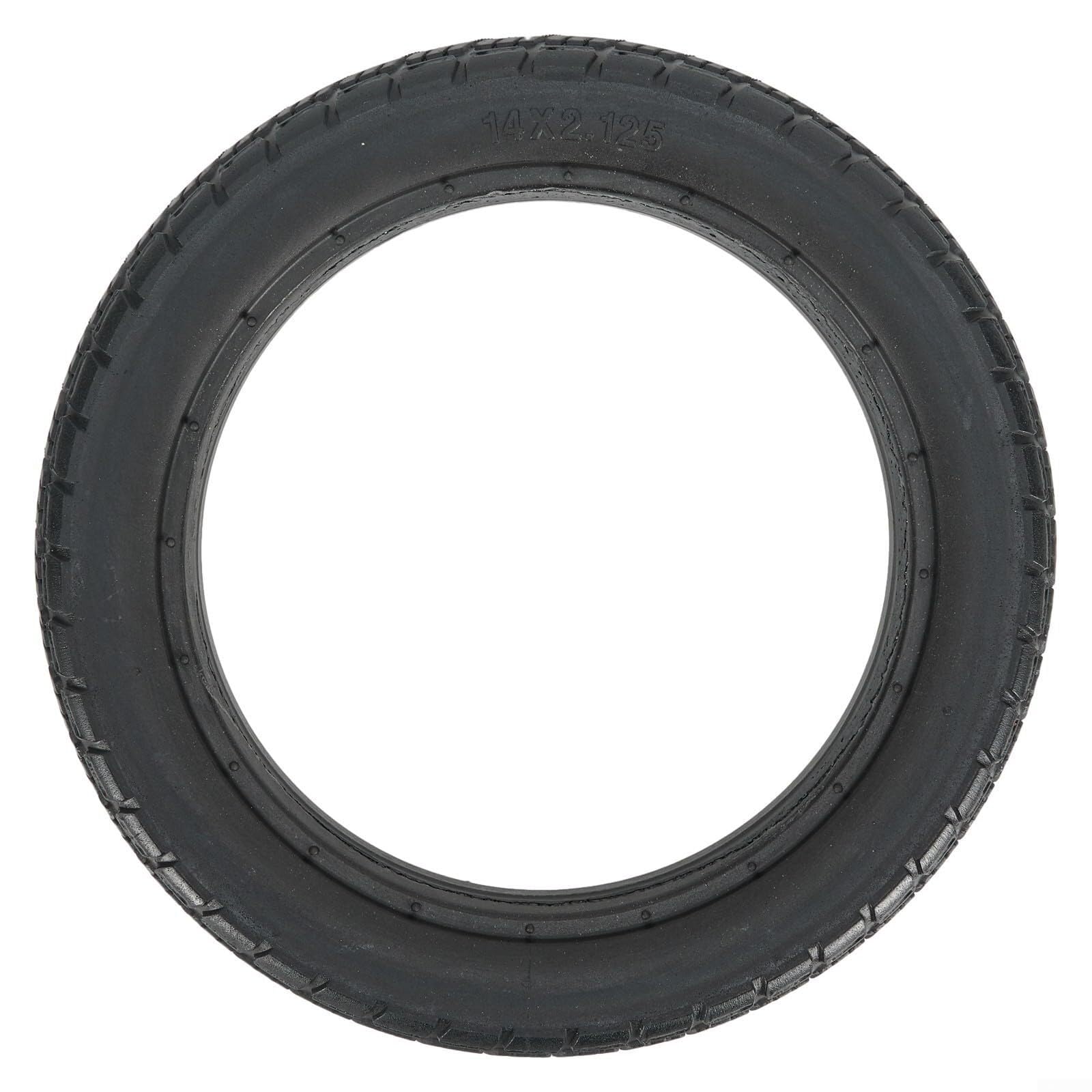 Pneumatico in gomma piena da 14 pollici, pneumatico for scooter antiscivolo antiforatura 14x2.125, ricambio resistente all'usura, for ruote di e-bike e scooter (57-254)