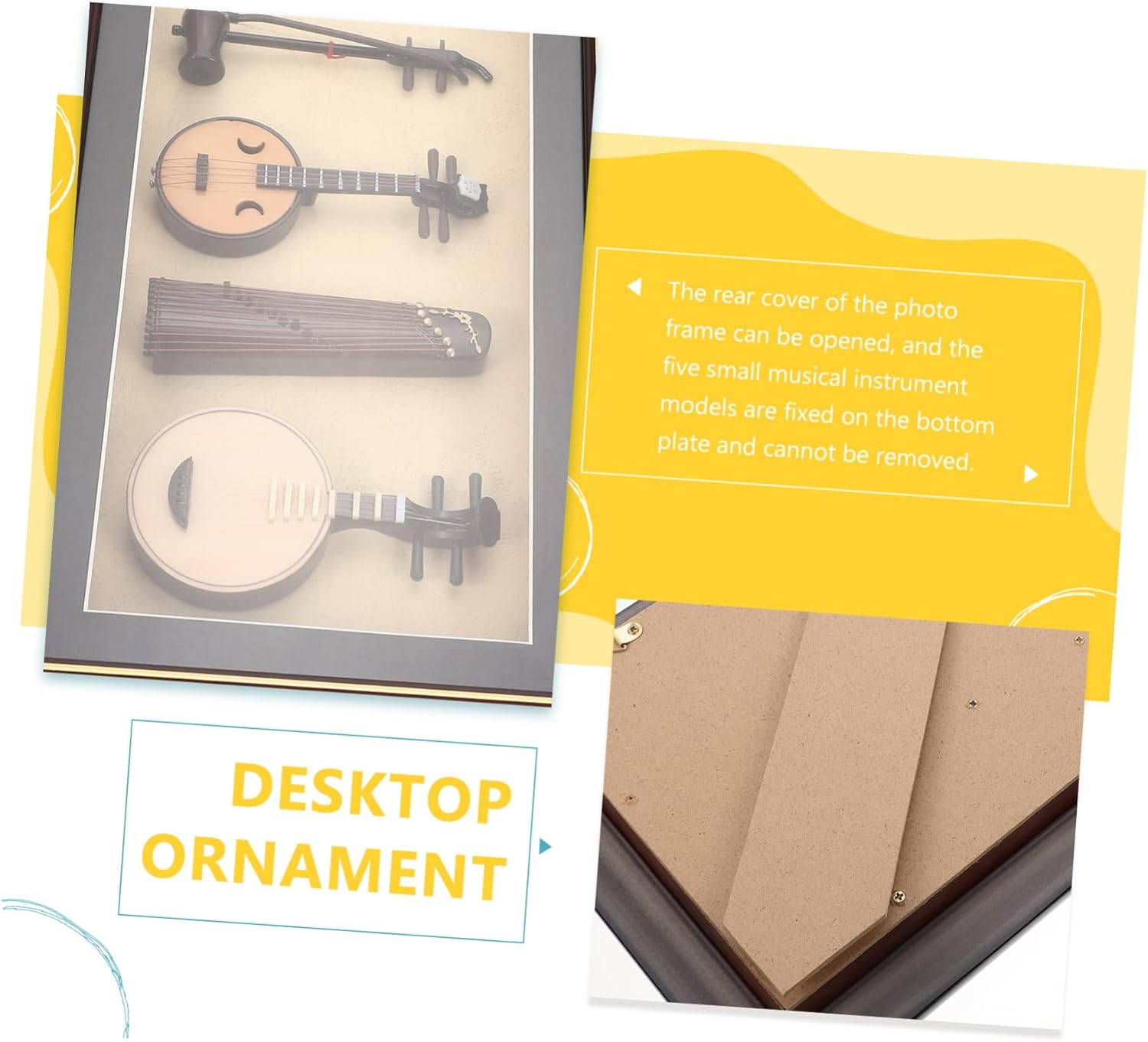 Mikinona 1セットデスクトップ用民族楽器モデル点 アート感を加えるインテ