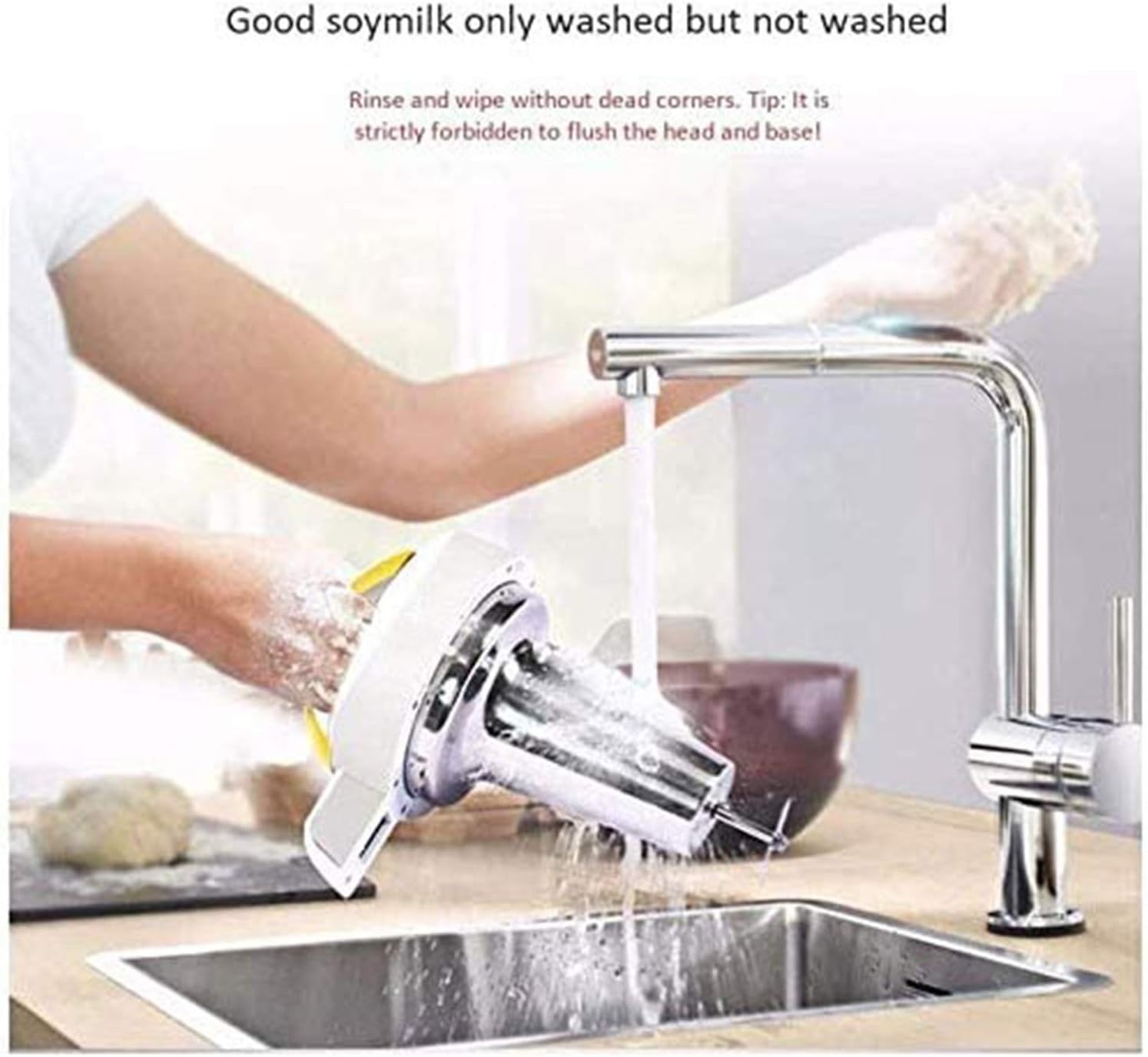 110 V Electric Soymilk Maker Filter-Free Multifunction Auto Soya-Bean Milk Juicer Machine Sojamilch Stir Rice Paste 1L