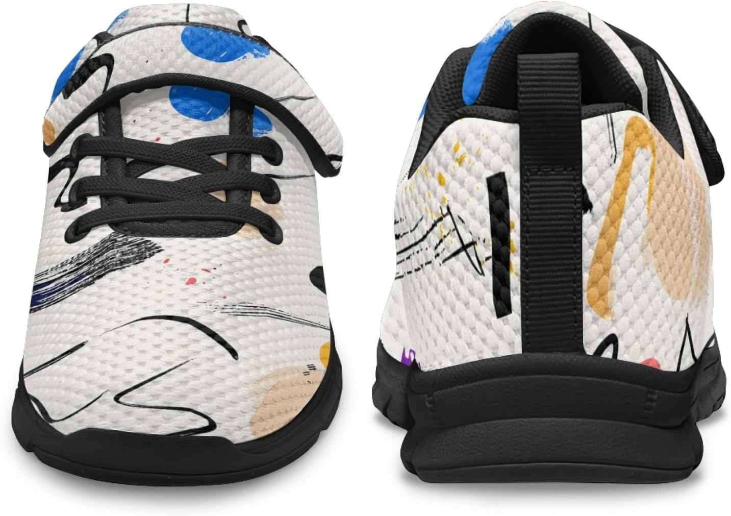 Shoes for Girls Fashion Floral Print Athletic Sneakers Comfy Breathable Sports Running Shoes for Teenager Girls - Image 3