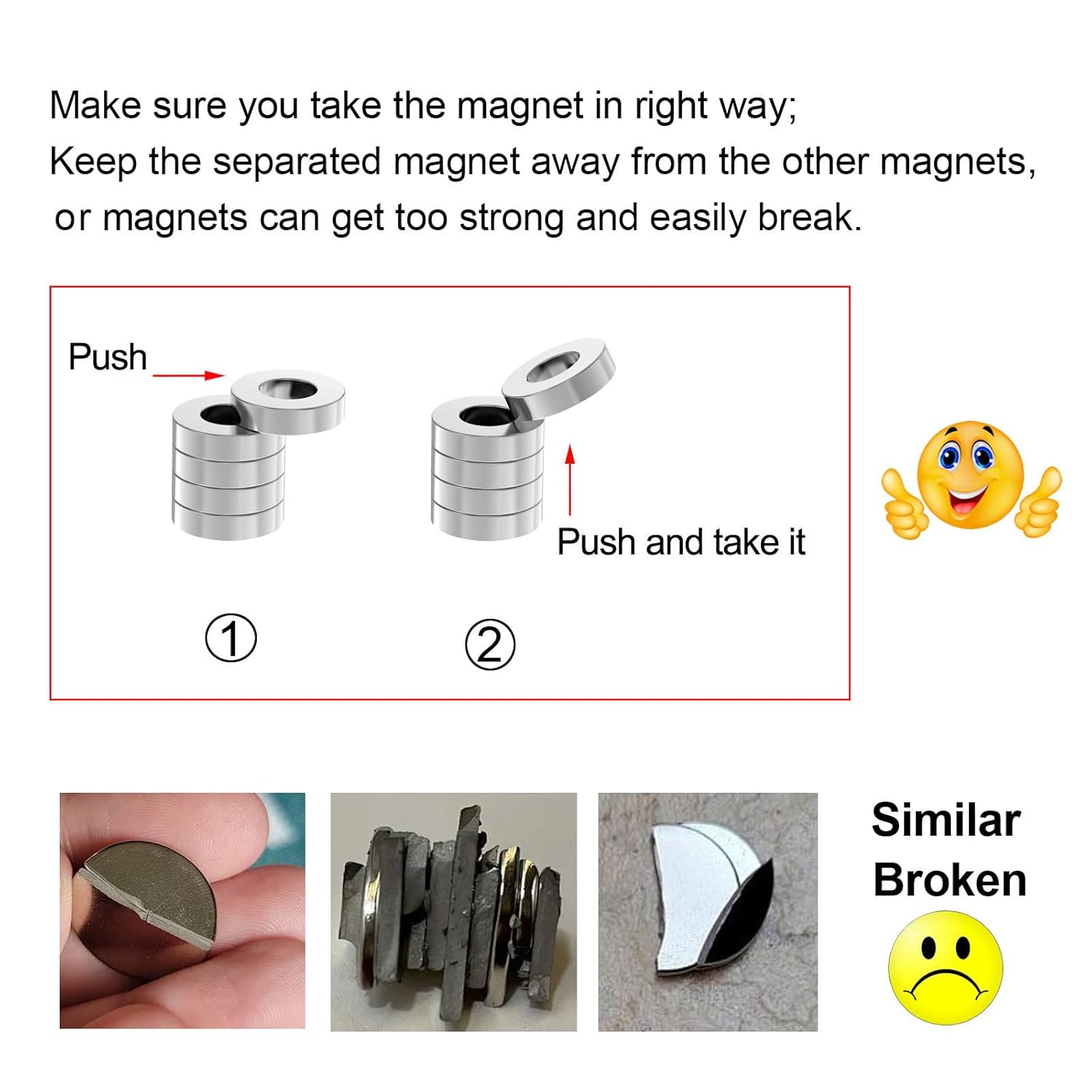 AlpysiaTech N52 Ring Magnets- 1/2" OD x 1/8" ID x 1/8" Thick - 40 Pack, Neodymium Magnet Ring, Round Rare Earth Magnet with Hole for Office, Home,Workshop,DIY Craft Projects Donut Magnets